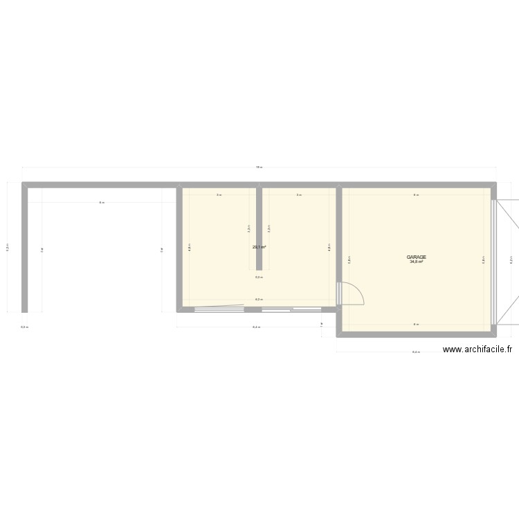 GARAGE. Plan de 0 pièce et 0 m2