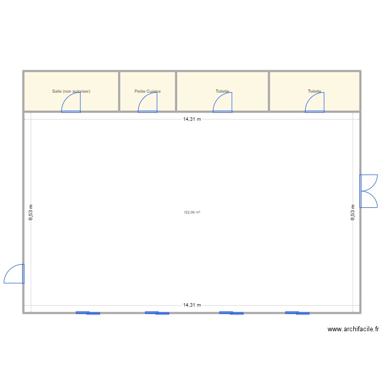 Salle de Brêmes Echelle. Plan de 0 pièce et 0 m2