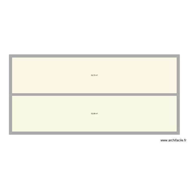 vs plan 2026. Plan de 2 et 105 m² vs plan 2026. Plan de 2 et 105 m²