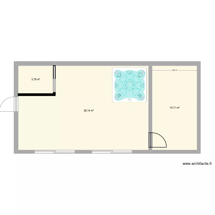 GRAMFORT. Plan de 3 et 57 m² GRAMFORT. Plan de 3 et 57 m²