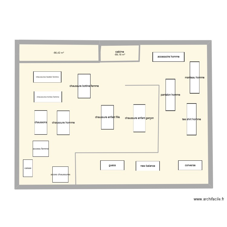 plan de masse. Plan de 2 pièces et 7 m2