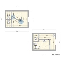 Plan des toilettes existante