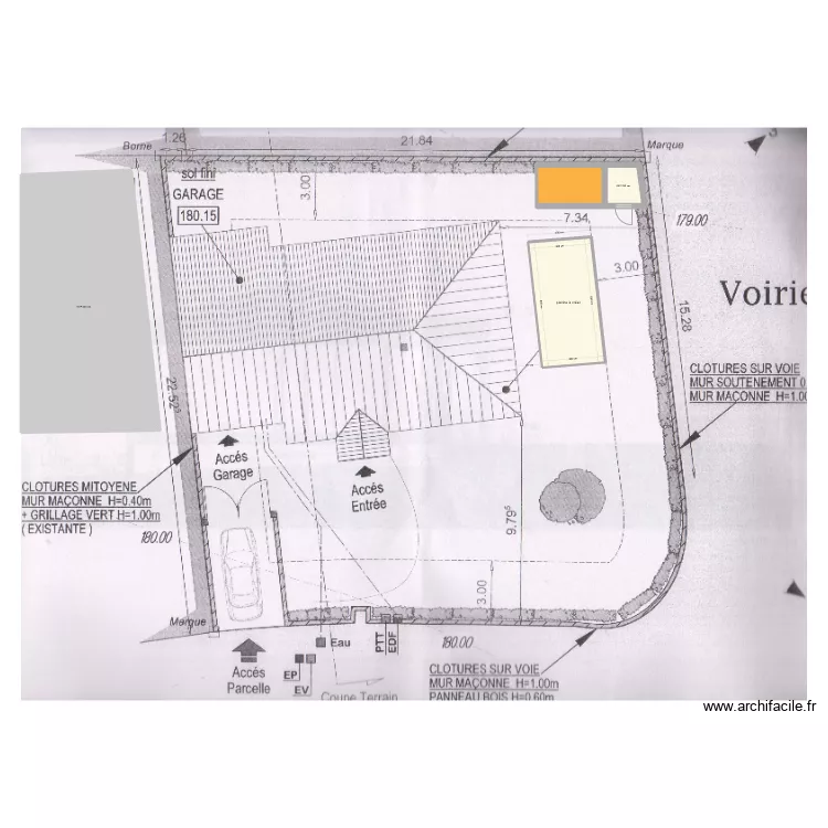 plan masse piscine. Plan de 