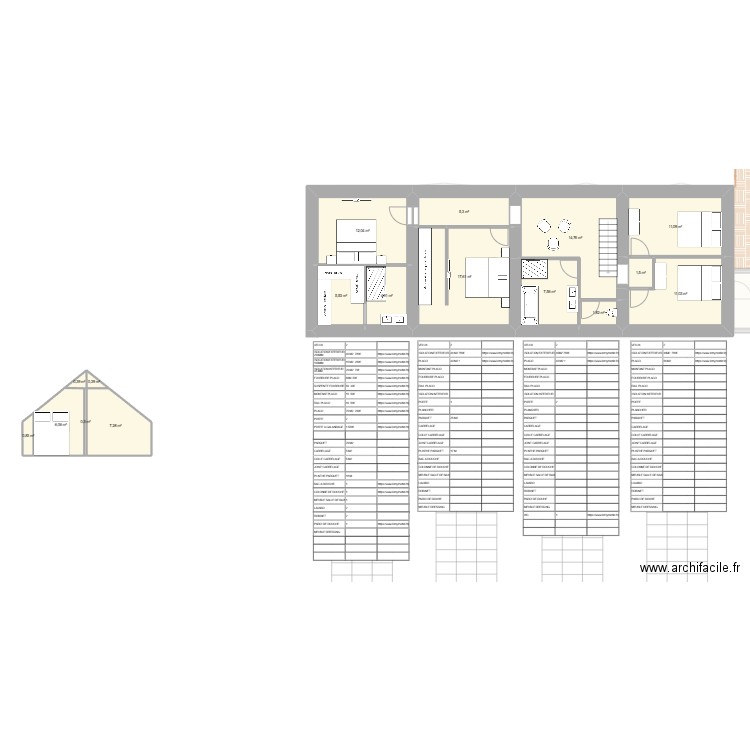 mennecy 3. Plan de 35 pièces et 433 m2