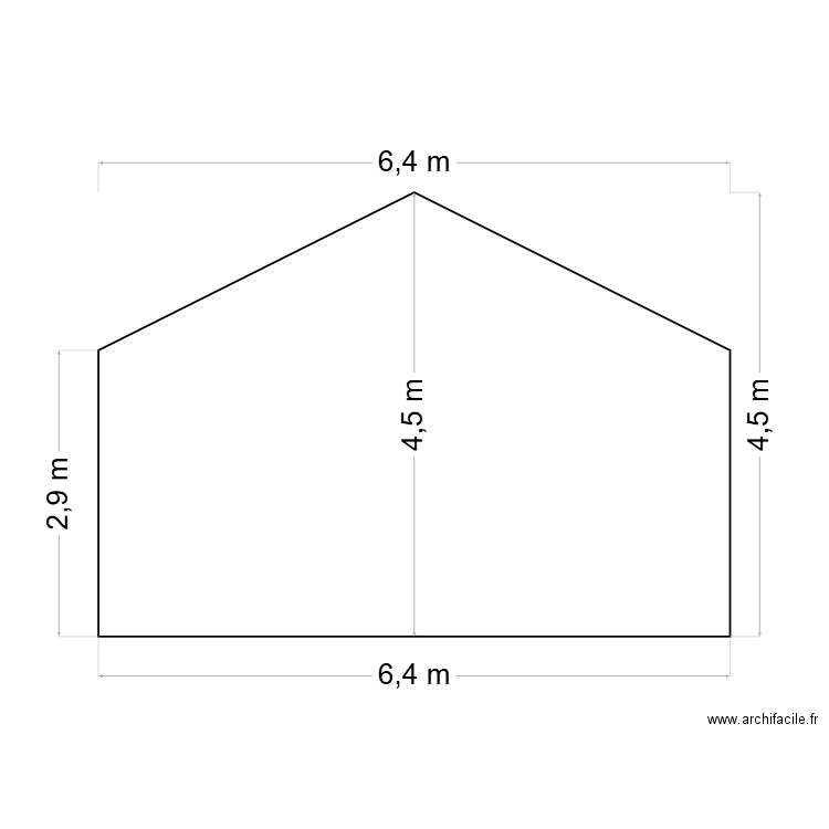 façade 3 nord. Plan de 0 pièce et 0 m2
