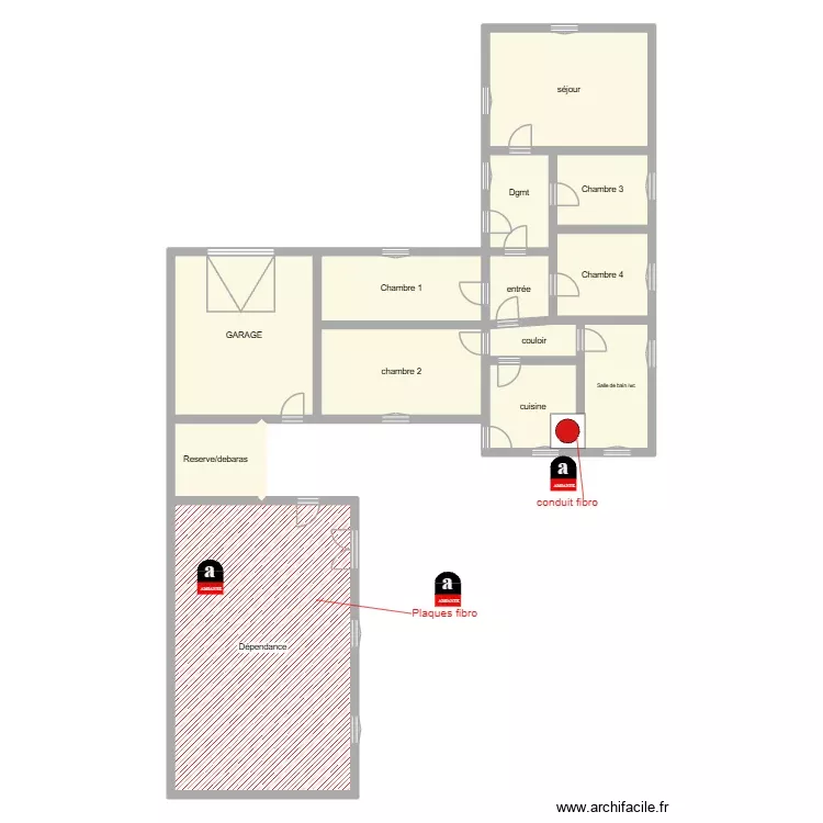 1217. Plan de 13 Pièces et 208 m² 1217. Plan de 13 Pièces et 208 m²