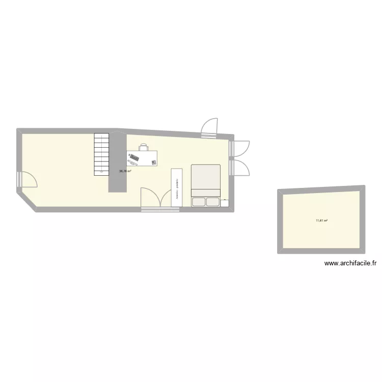 bwabwa :3. Plan de 2 et 48 m² bwabwa :3. Plan de 2 et 48 m²
