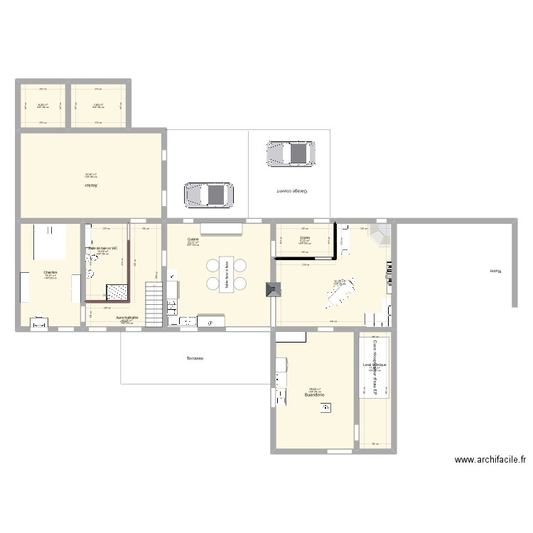 Véroliere RDZ 1. Plan de 11 pièces et 205 m2
