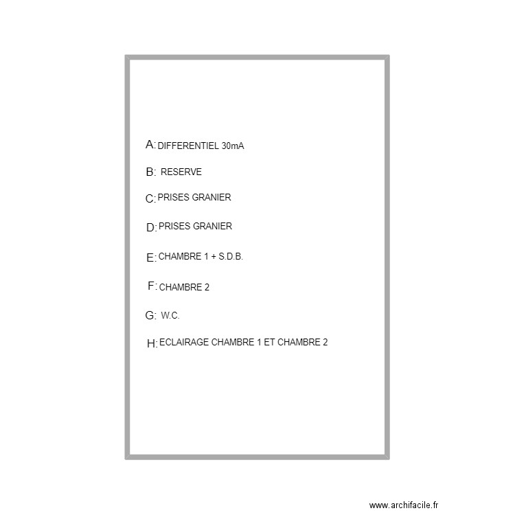 Tableau TD2. Plan de 1 pièce et 31 m2