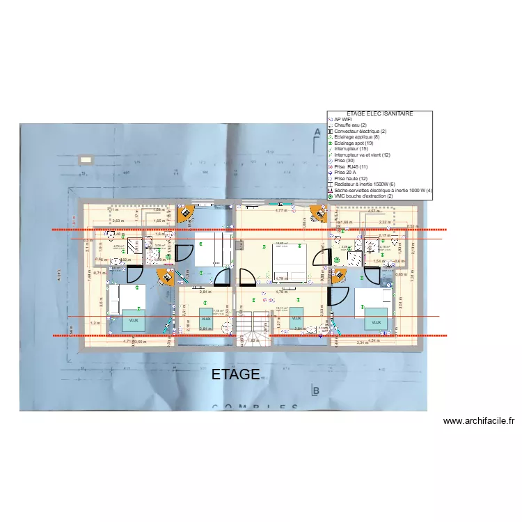6AA_ETAGE_2_4. Plan de 10 et 82 m² 6AA_ETAGE_2_4. Plan de 10 et 82 m²