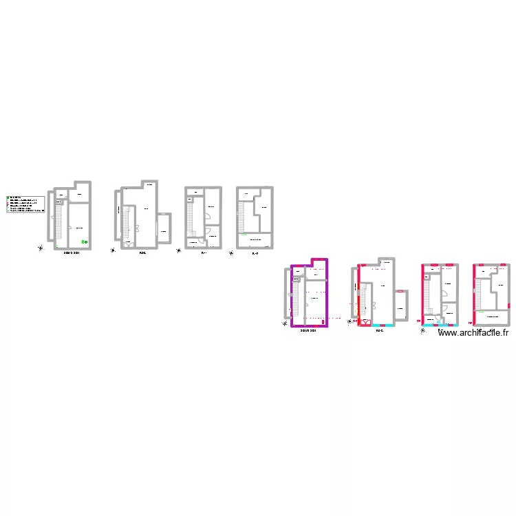 Maison louis Machard . Plan de 