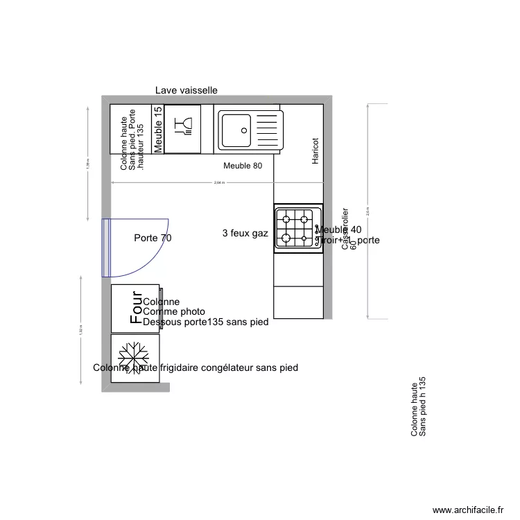 Cuisine. BUT  18mai. Plan de 