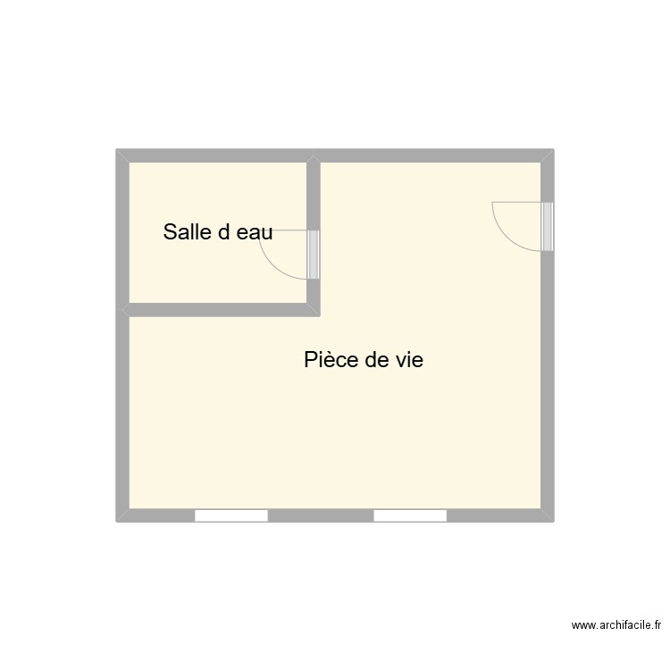 2507 LE PEMP. Plan de 2 pièces et 9 m2
