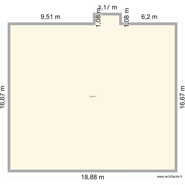 Maco St Jean. Plan de 1 pièce et 300 m²