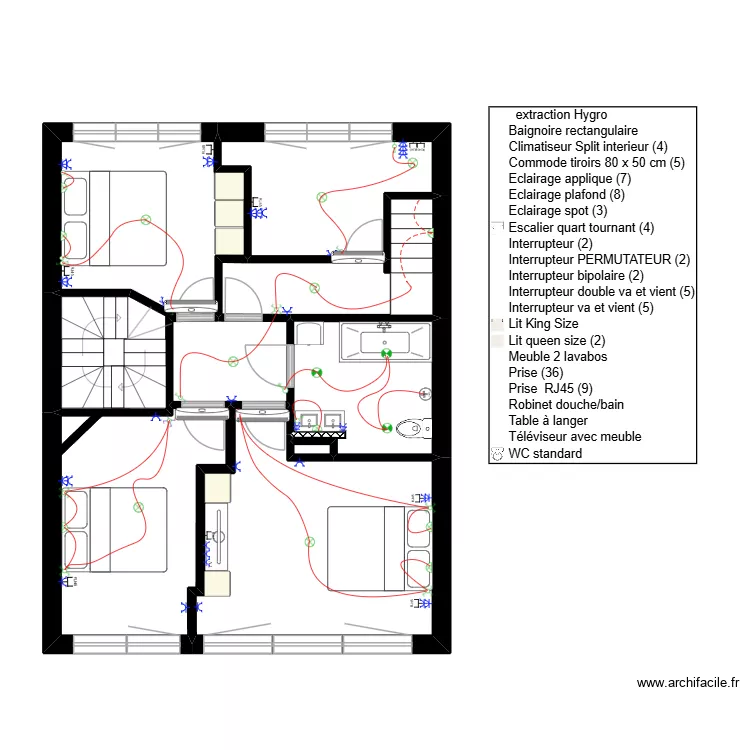 J. HASAERTS ETAGE1. Plan de 8 Pièces et 62 m² J. HASAERTS ETAGE1. Plan de 8 Pièces et 62 m²