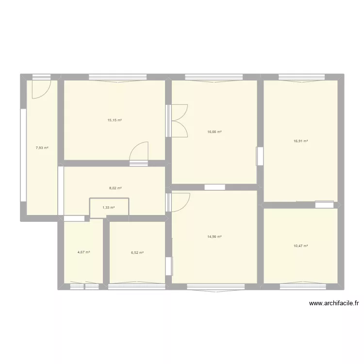 Maison rdc L&eacute;ning. Plan de 