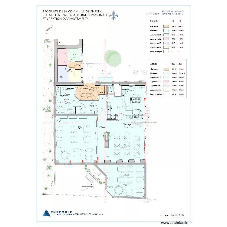 Auberge St prex 2. Plan de 