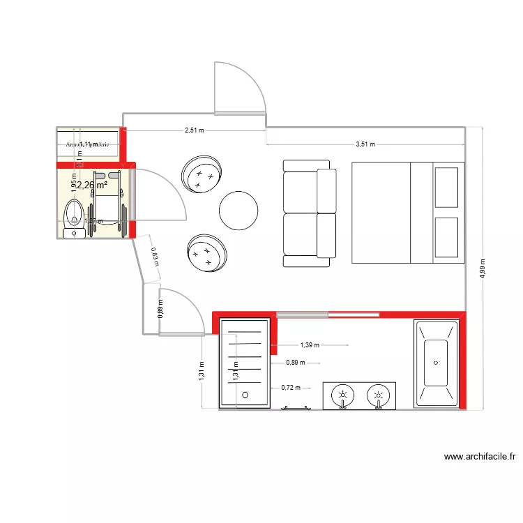 GARAGE PLAN SDB 3. Plan de 