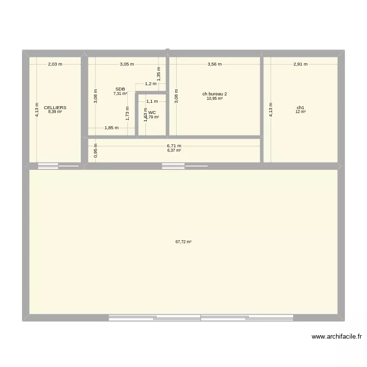maison. Plan de 7 et 115 m² maison. Plan de 7 et 115 m²