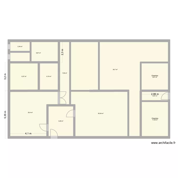 CORBARIEU RDC 1. Plan de CORBARIEU RDC 1. Plan de