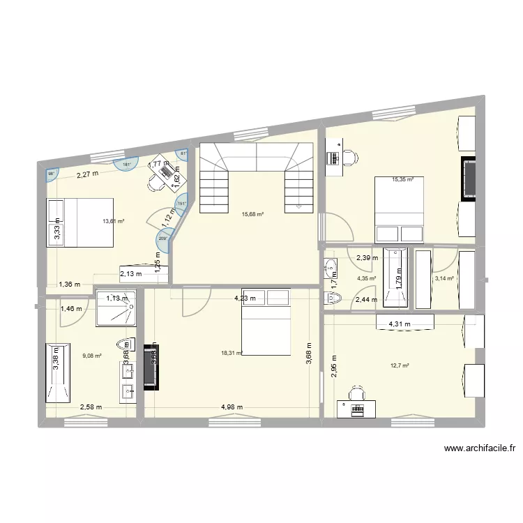 DH - plan Dulud 2eme etage 24-10-25. Plan de DH - plan Dulud 2eme etage 24-10-25. Plan de