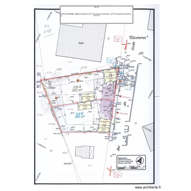PARKING 221. Plan de 