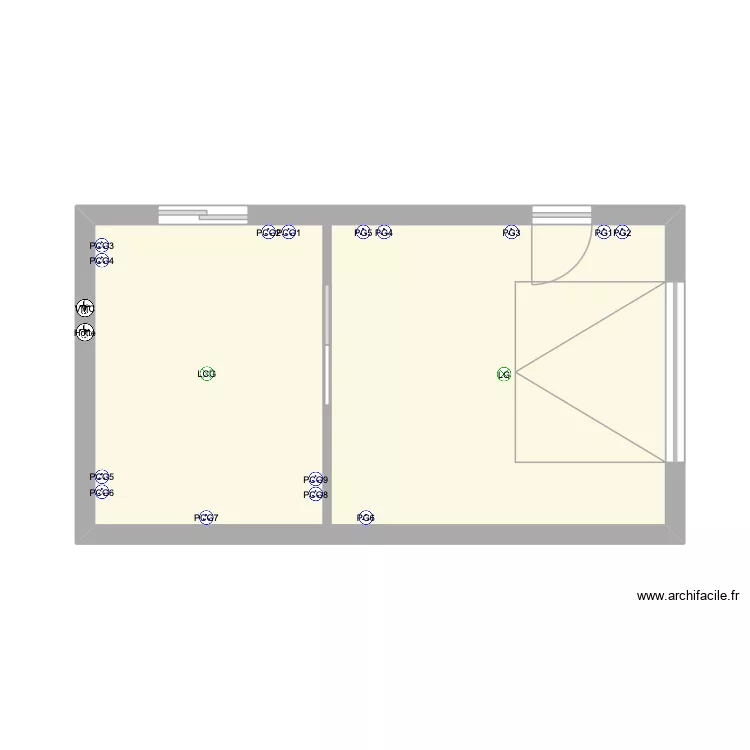 Garage. Plan de 2 et 30 m² Garage. Plan de 2 et 30 m²