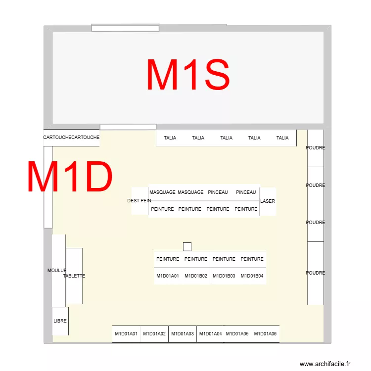 PLAN M1D. Plan de 2 et 105 m² PLAN M1D. Plan de 2 et 105 m²