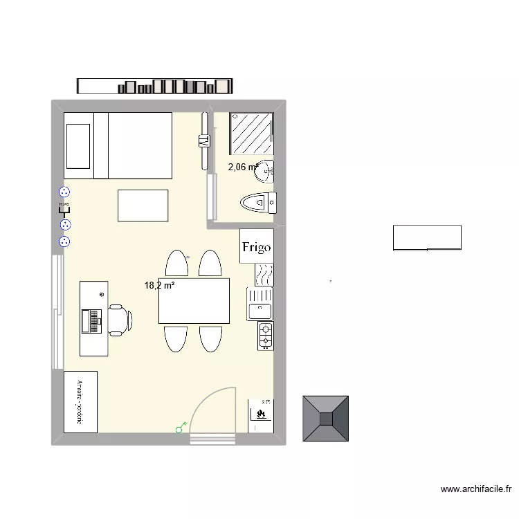 maison minuscule. Plan de maison minuscule. Plan de