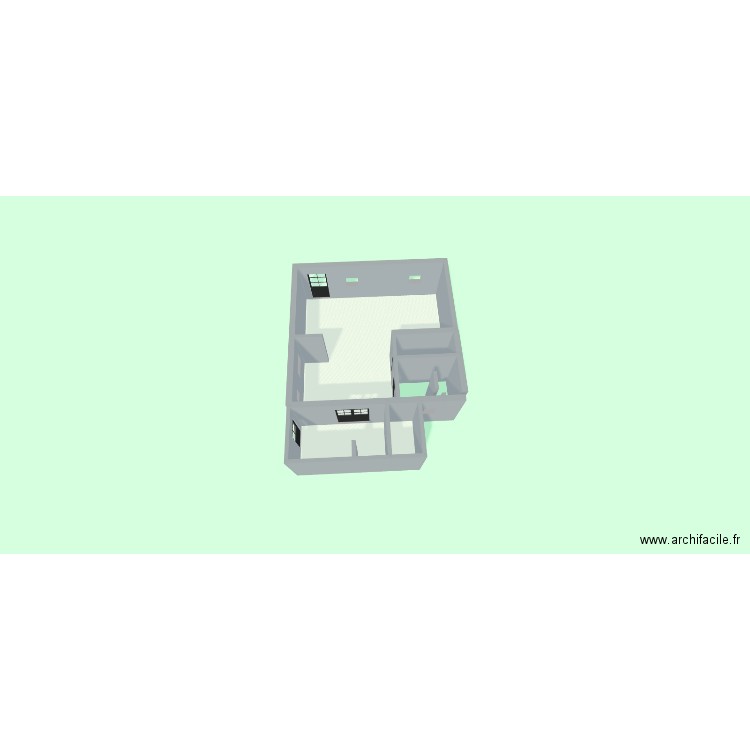 maison 2. Plan de 4 pièces et 48 m2