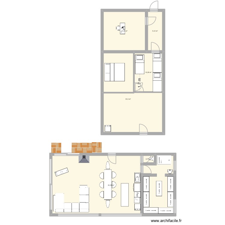 séjour chalet terrain. Plan de 0 pièce et 0 m2 séjour chalet terrain. Plan de 0 pièce et 0 m2