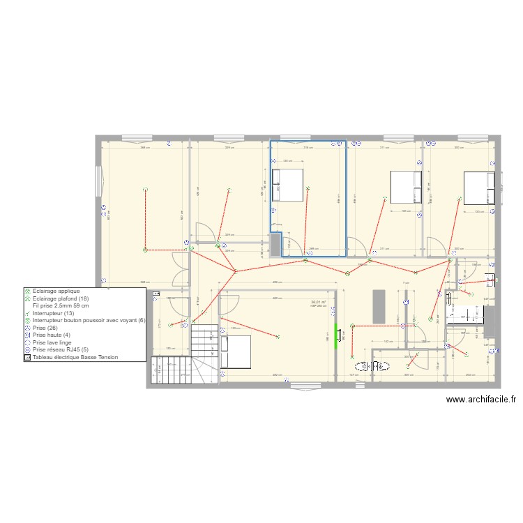 credit agricole fffff. Plan de 14 pièces et 154 m2