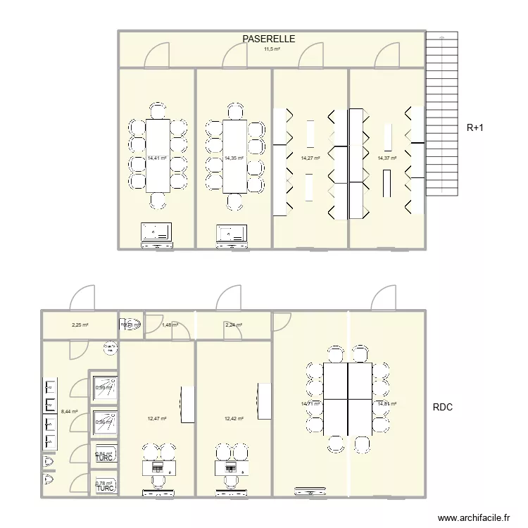 CHALET LALISAR COURCHEVEL. Plan de 18  et 142 m²