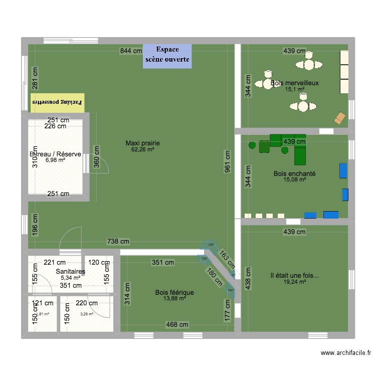 Projet kids univers. Plan de 0 pièce et 0 m2