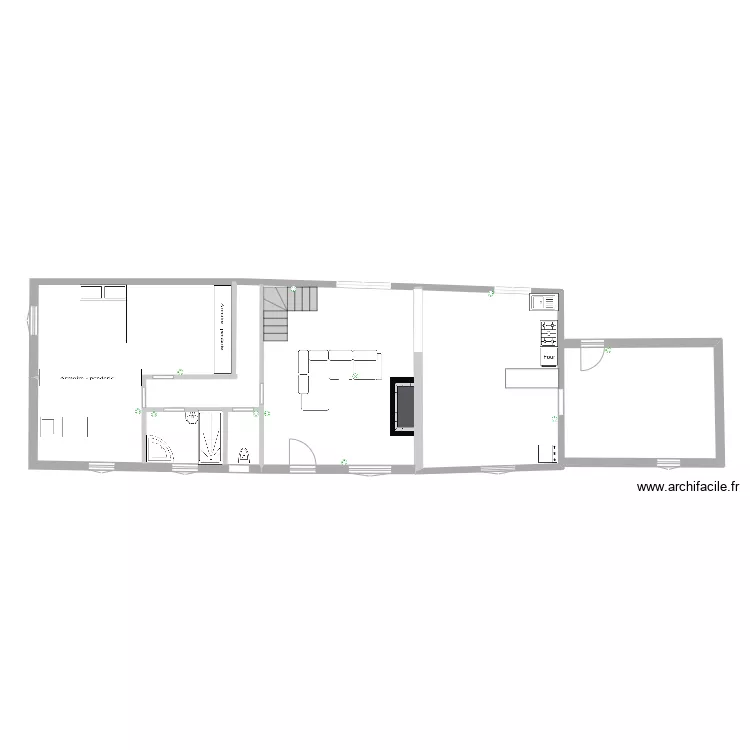 maison RDC. Plan de 