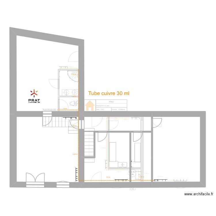 Goyas. Plan de 12 pièces et 187 m2