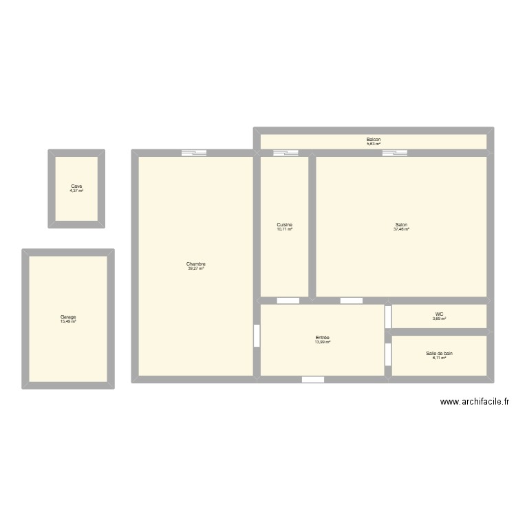 Bergson. Plan de 0 pièce et 0 m2