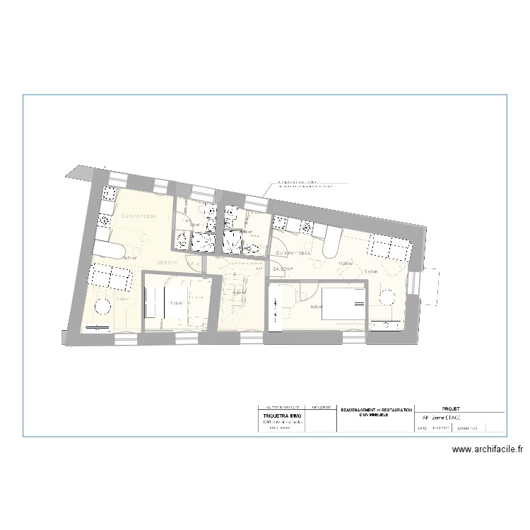 Plan v2 Etage 2 Minh. Plan de 7 pièces et 68 m2