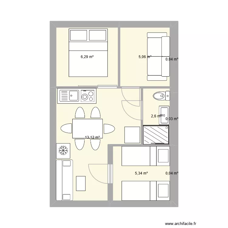 CHALET4. Plan de 