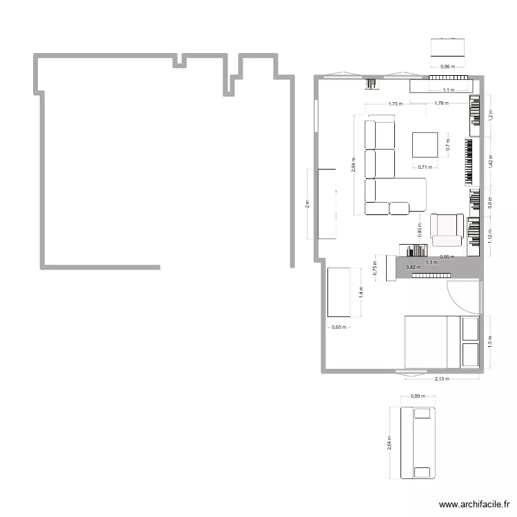 salon. Plan de salon. Plan de