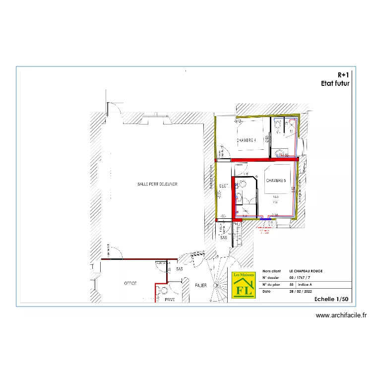 sanitaire r+1. Plan de sanitaire r+1. Plan de