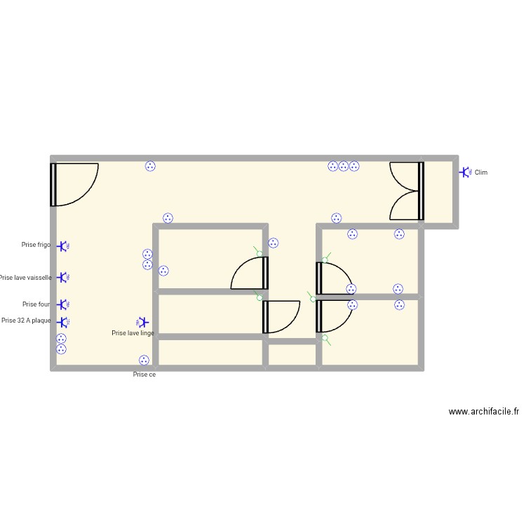 Camille. Plan de 7 pièces et 25 m2