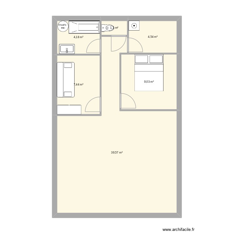 appart fred. Plan de 0 pièce et 0 m2