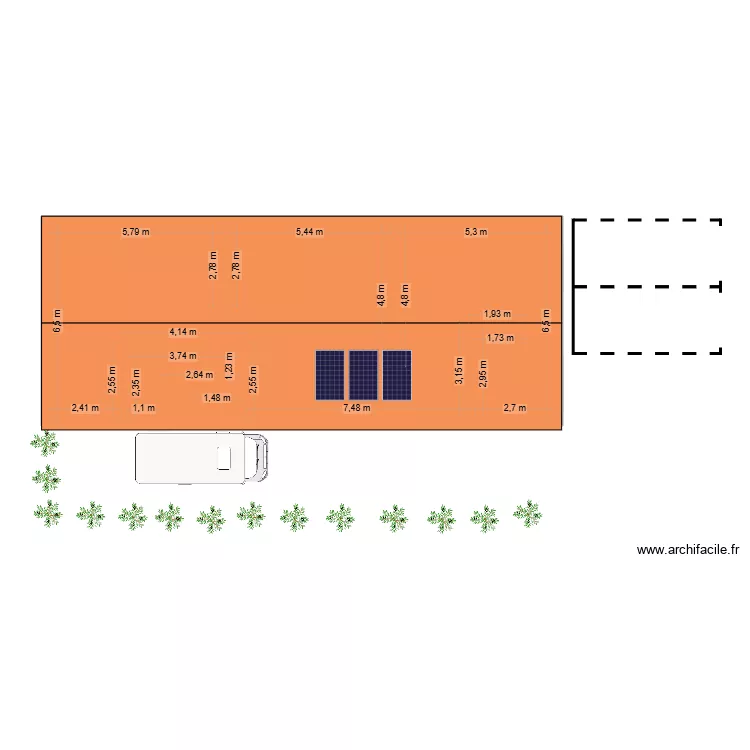 FARAH BNI ZNASSEN. Plan de 4  et 105 m²
