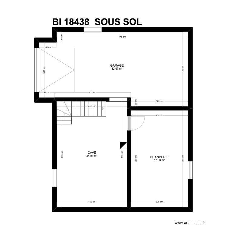 BI 18438. Plan de 19 pièces et 248 m2