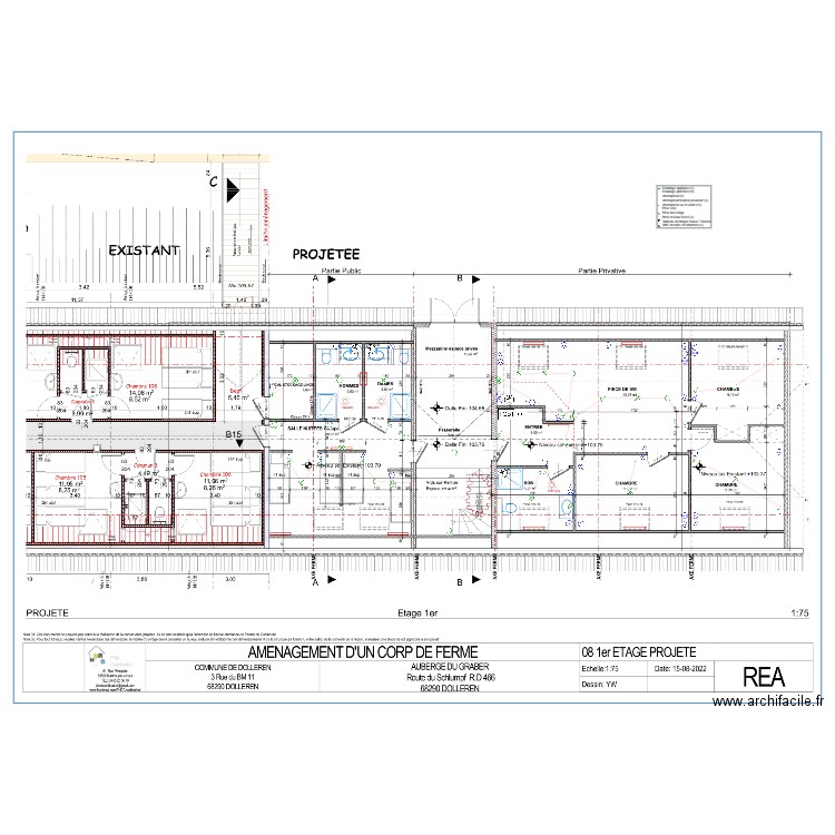 Auberge GRABBER DOLLEREN. Plan de 0 pièce et 0 m2