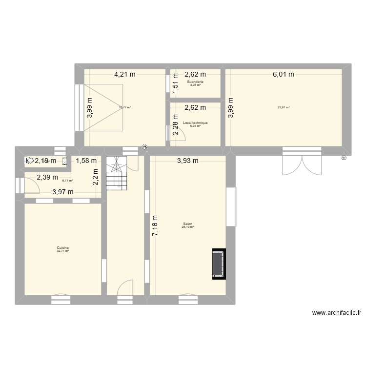 TUCOLE. Plan de 15 pièces et 260 m2
