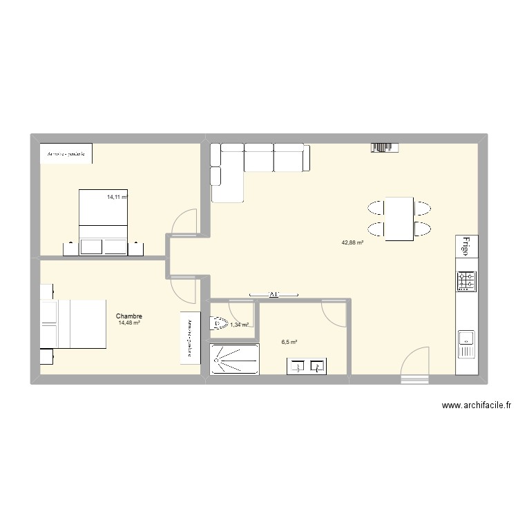 Maison 3 sans étage. Plan de 13 pièces et 160 m2