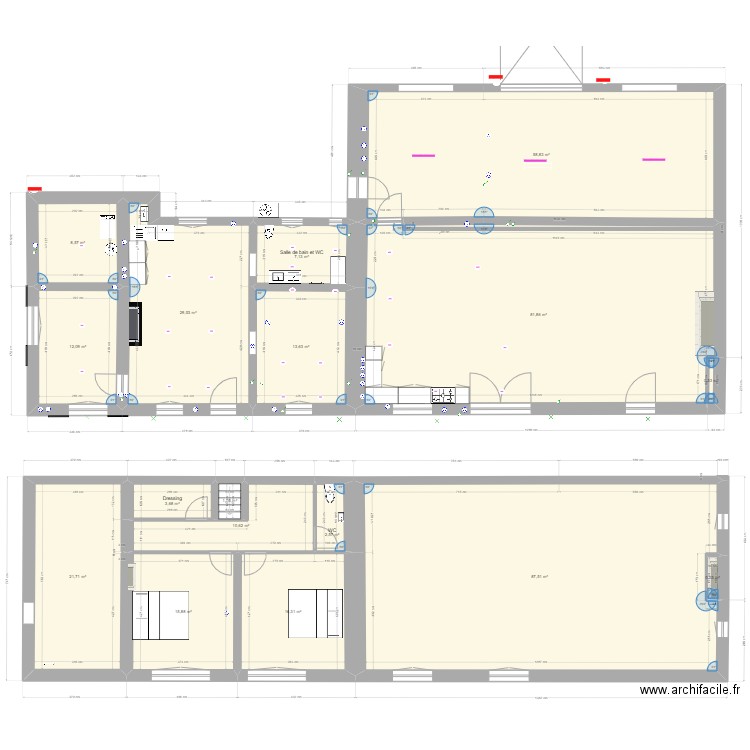  Maison Montmerrei 3. Plan de 17 pièces et 372 m2