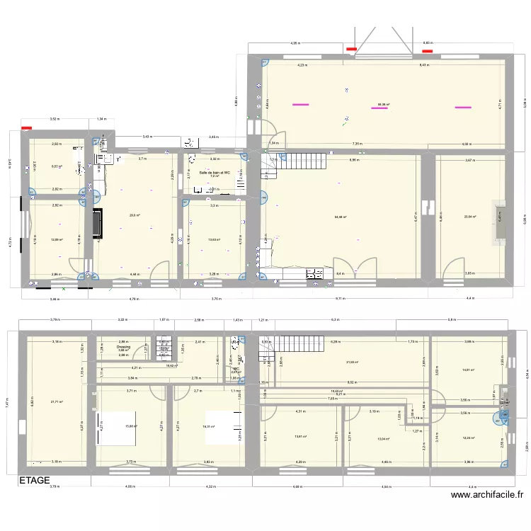 Maison Montmerrei 3. Plan de 22 pièces et 366 m²